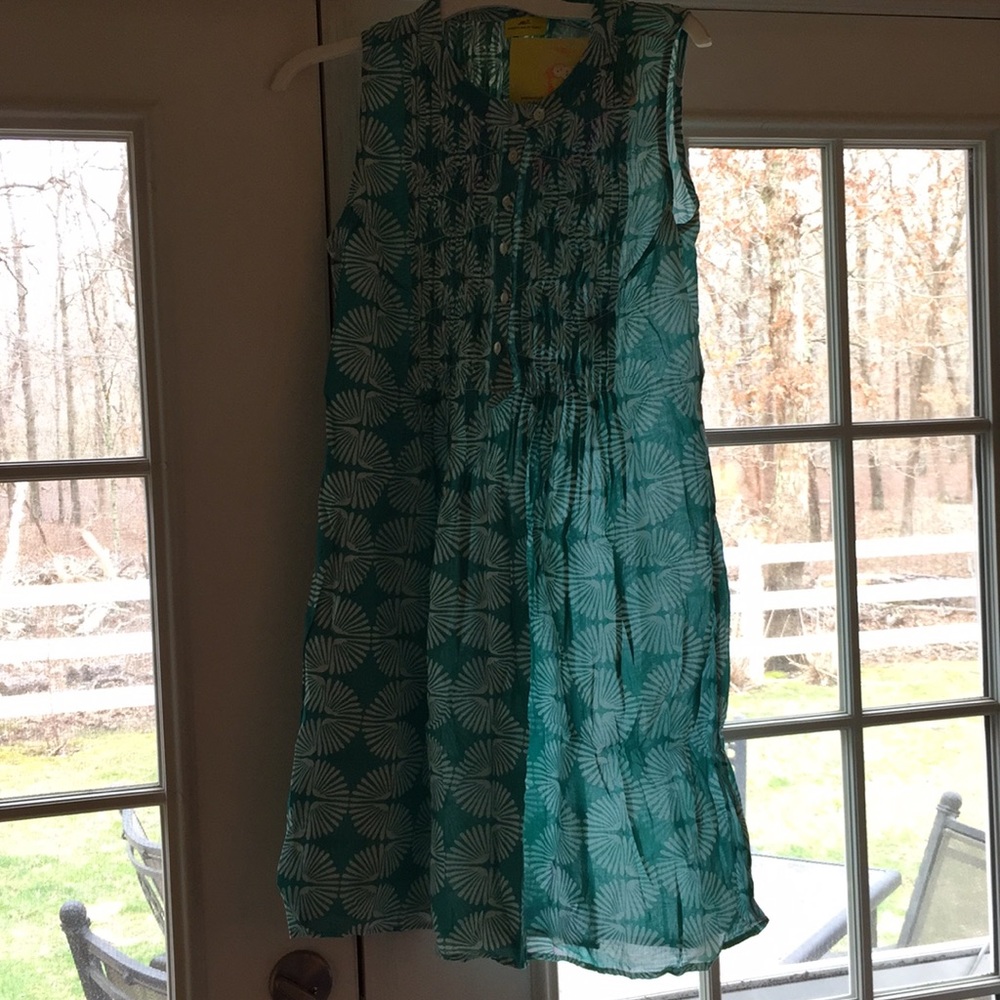 Green and White Roberta Roller Rabbit Dress